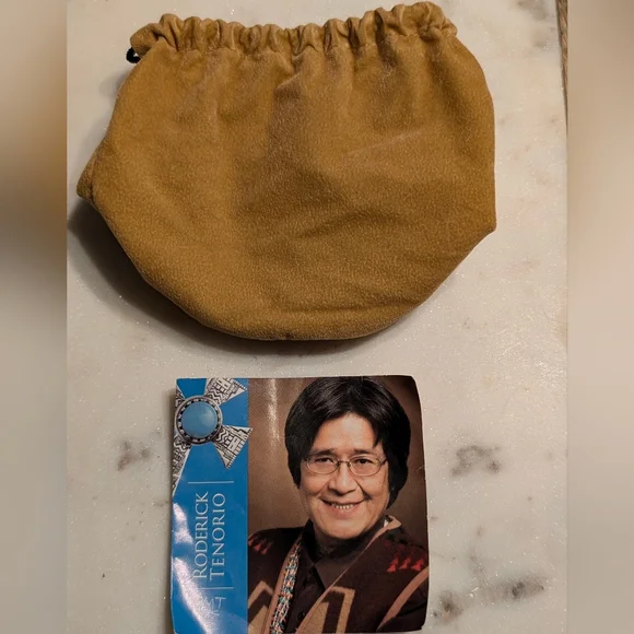 Carolyn Pollack & Roderick Tenorio Cross Enhancer Pendant w/ Turquoise Necklace - Picture 7 of 13